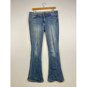 Boho Western Paige Premium Denim Womens 30 Blue Lou‎ Lou Braided Flare Jeans